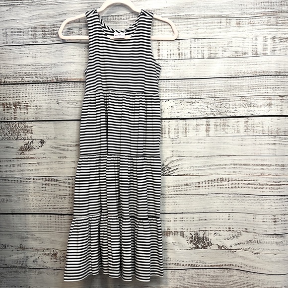 Hanna Andersson Other - Hanna Andersson Navy Blue and White Striped Dress Size 10